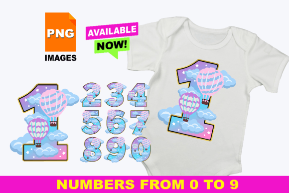Download Hot Air Numbers 0-9 Clip Art Set PNG - Clip art Collection