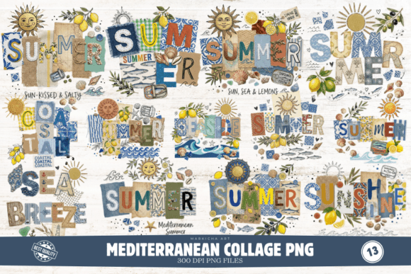 Download Mediterranean Collage PNG Sublimation - Premium Resources