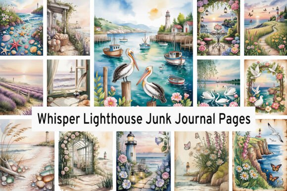 Download Whisper Lighthouse Junk Journal Pages - Junk journal Collection