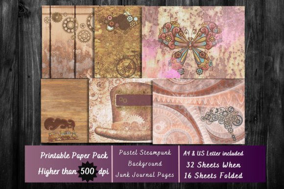 Download Vintage Pastel Steam Punk Junk Journal - Junk journal Collection