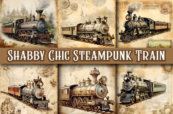 Download Shabby Chic Steampunk Train Junk Journal - Junk journal Collection