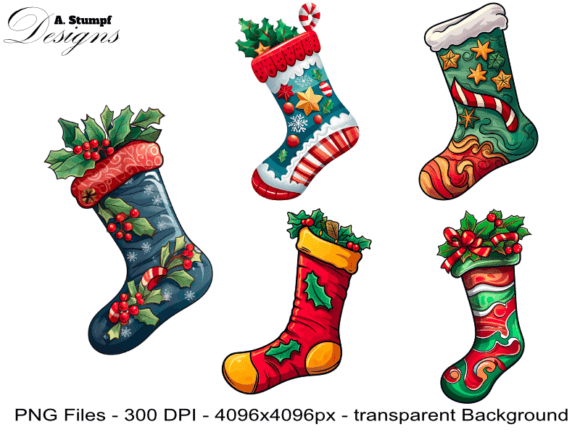 Download Christmas Sock Clip Art - Clip art Collection